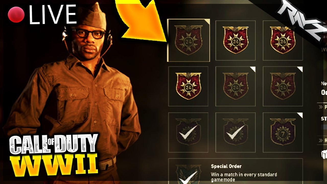 How To Complete Daily Orders Fast In CoD WW2! Daily Orders Stream Replay (Call Of Duty: World War 2)