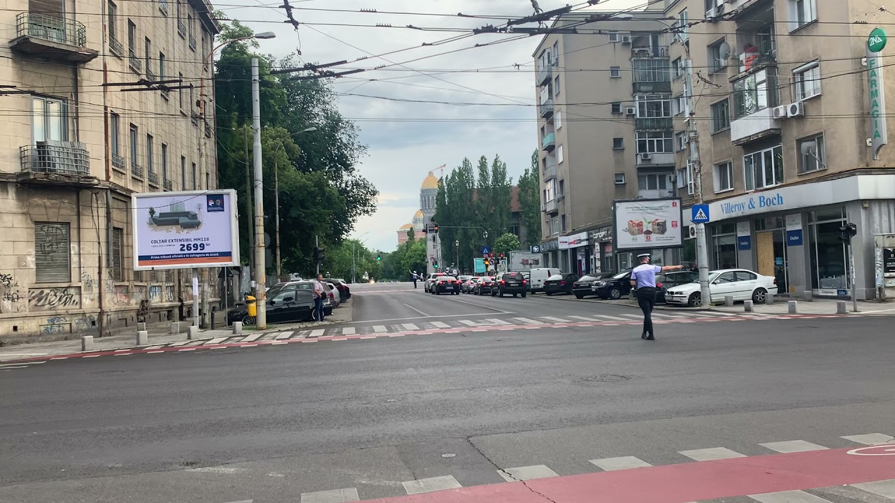Motorcade of The President of Israel in Bucharest