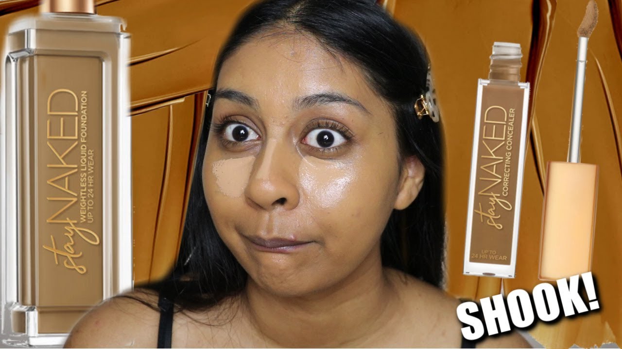 NEW URBAN DECAY STAY NAKED FOUNDATION & CONCEALER | 12 HOUR WEAR TEST