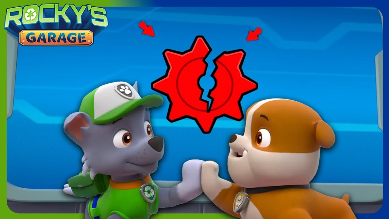 Recycled Gear | Rocky's Garage | Rocky PAW Patrol | Cartoons for Kids #recycling
