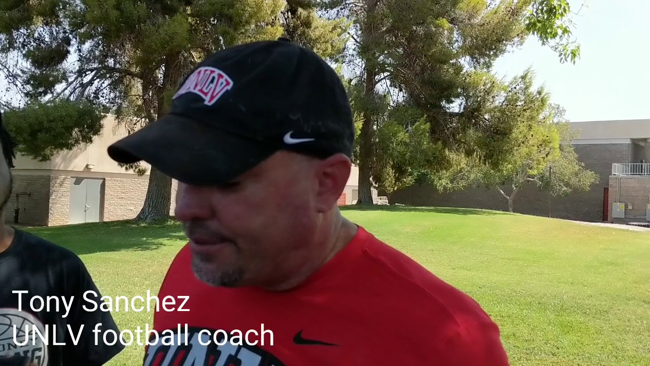 UNLV's Sanchez on Kendal Keys practicing