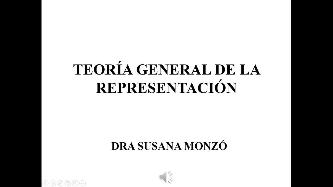 Teoría General Representación   Prof SM
