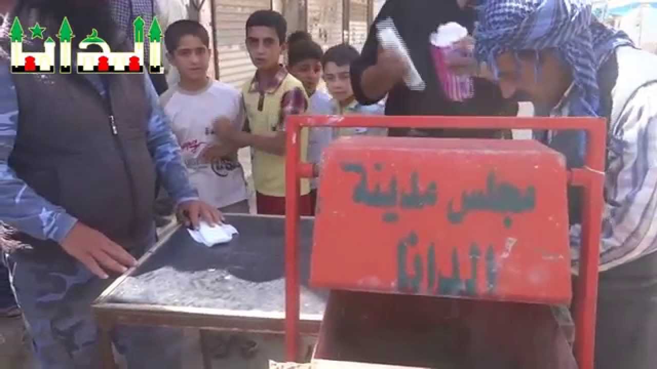 صندوق الانتخابات لملك البراميل في مدينة الدانا