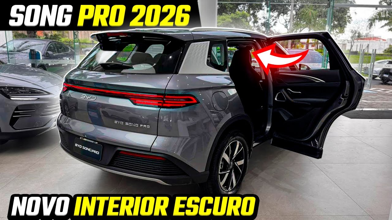 NOVIDADE BYD SONG PRO GS 2026 AGORA COM INTERIOR ESCURO