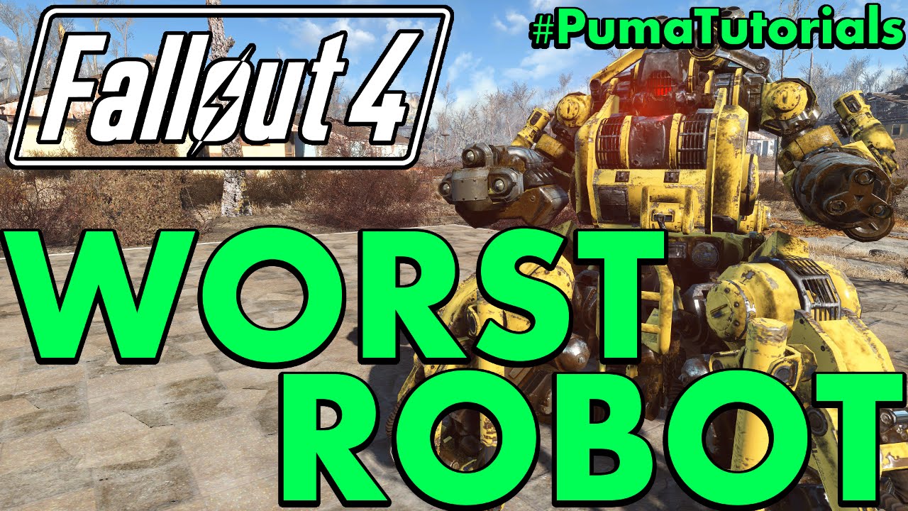 Боевой робот — отстой! Худший вариант робота или автоматона в Fallout 4 #PumaTutorials