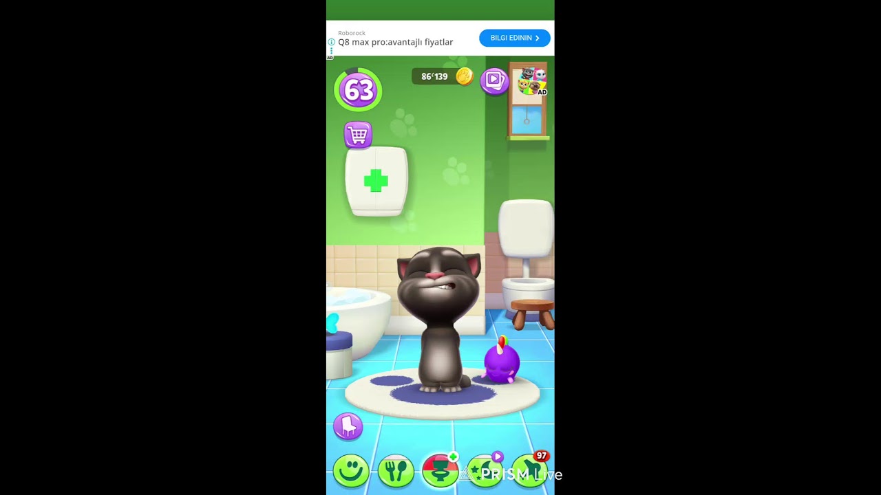 My Talking tom great video no comment#566#talkingtom #viral #funny #cat