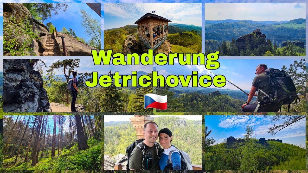 Marienfelsen und Umgebung. Wandern in Jetrichovice in der Böhmischen Schweiz.