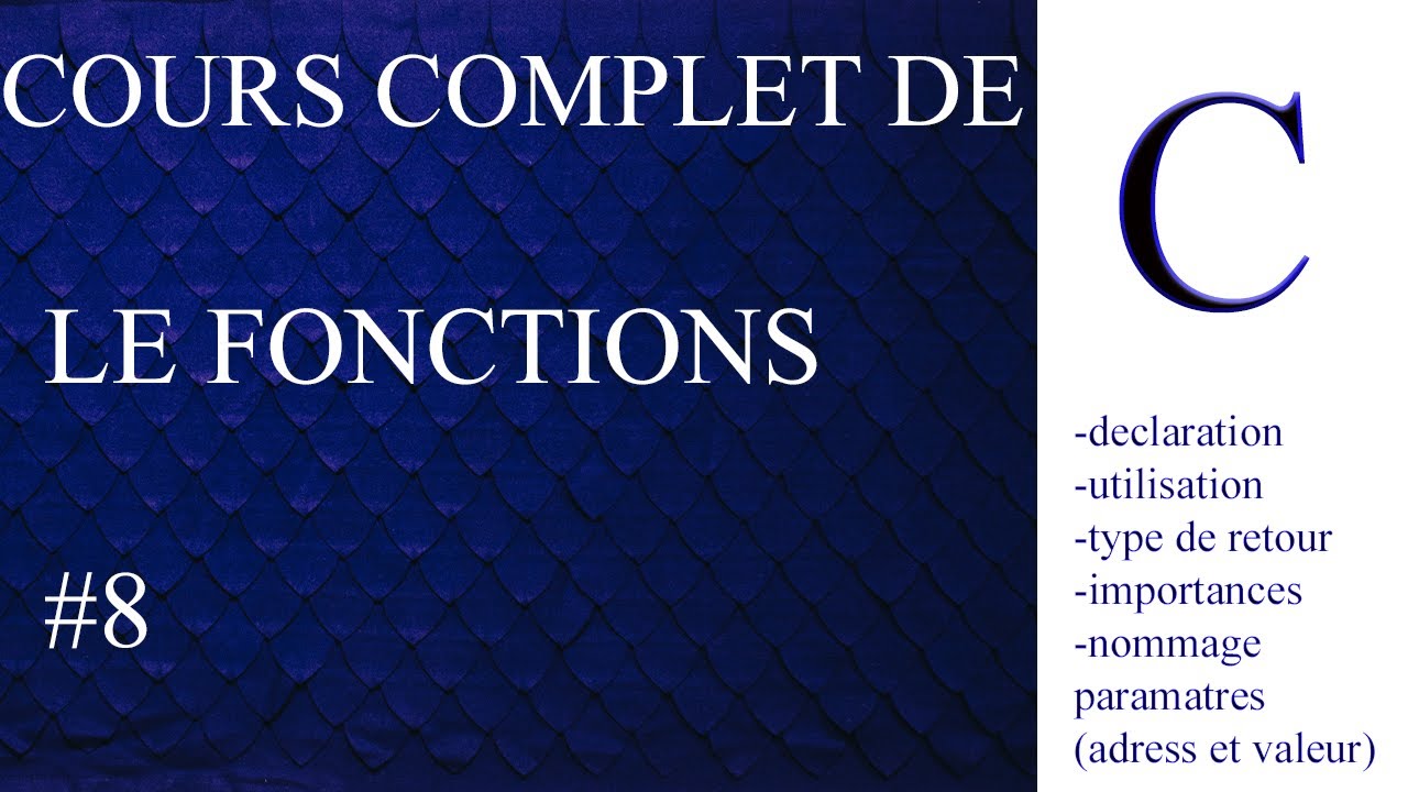 Cours de C: Les Fonctions
