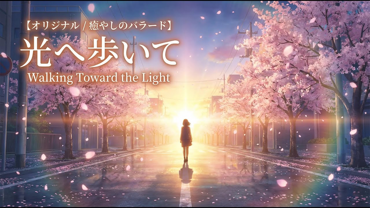 【オリジナル / 癒やしのバラード】光へ歩いて - Walking Toward the Light (歌詞付き)
