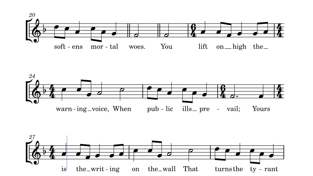 O Salt of the Earth - Soprano part