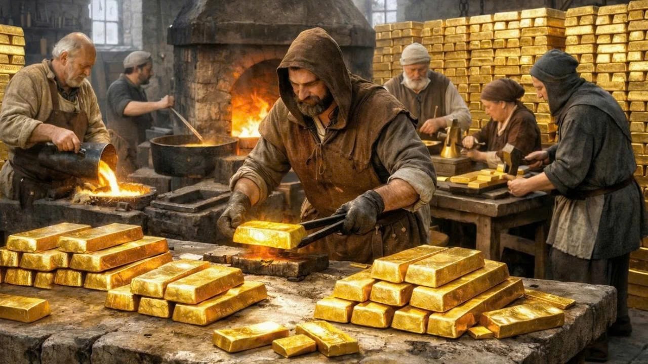 Inside Medieval Gold Refining: The Secret Process Behind a King’s Treasure (Full Process)