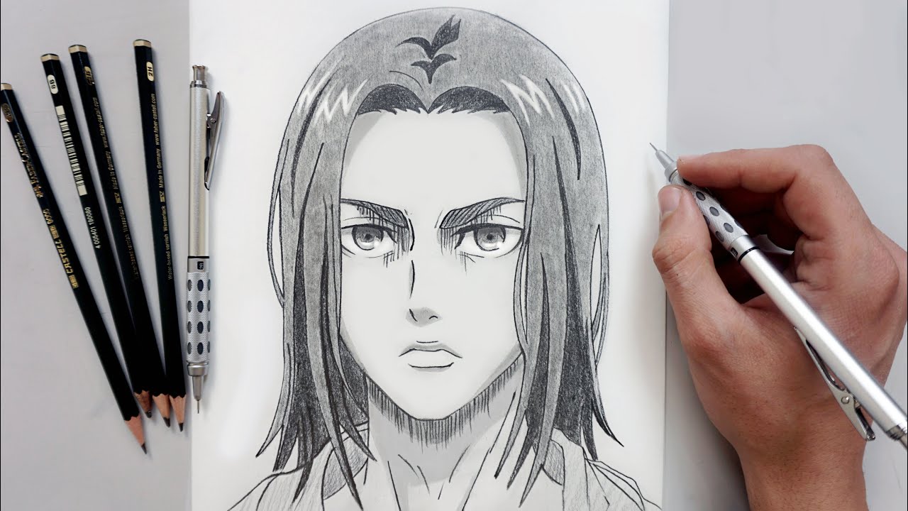 How To Draw Eren Yeager Easy | Attack On Titan Season 4 Part 2