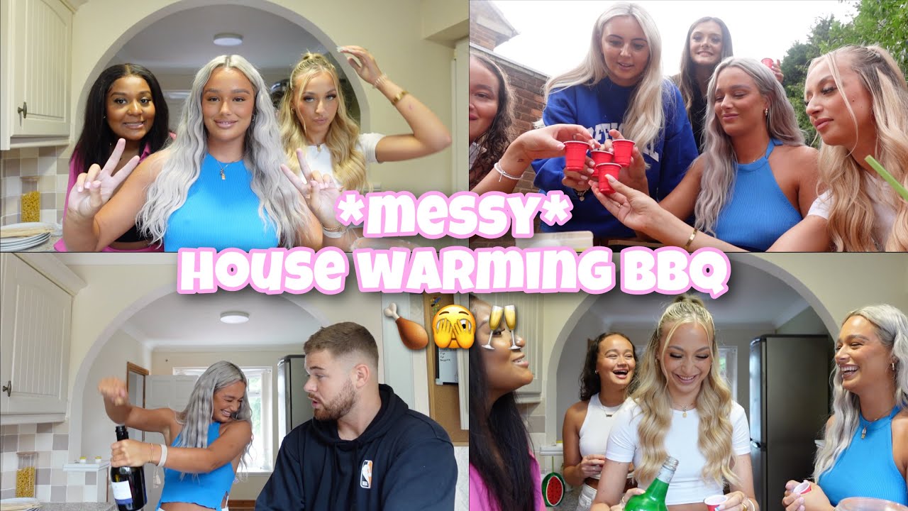 a very messy house warming bbq with my besties 🥂🍗🥂