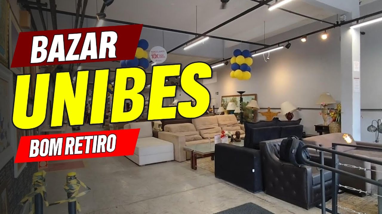 UNIBES BOM RETIRO: Local enorme com 2 lojas, muitos móveis, eletros, roupas e boas oportunidades!