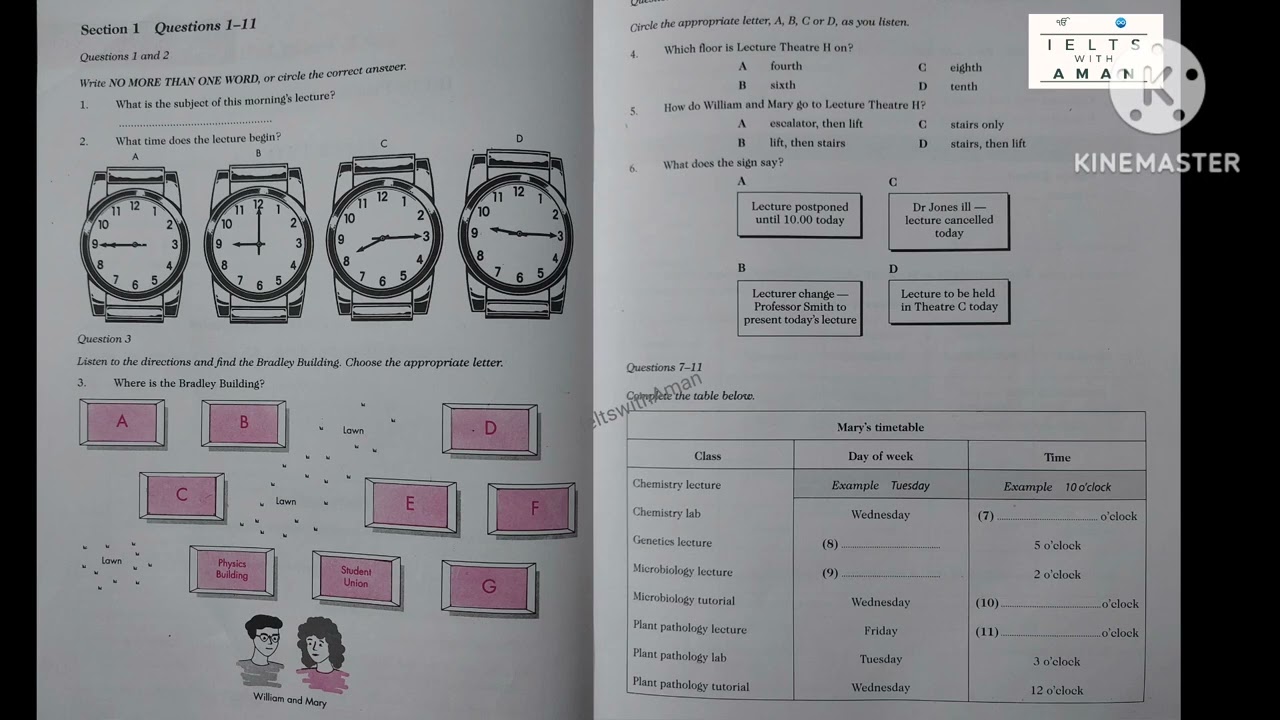 what is the subject of this morning's lecture listening practice test//ieltswithAman