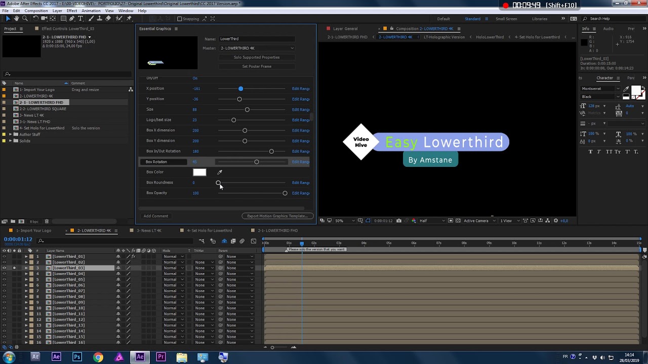 CC 2017 Tutorial - Original Titles & News Lower thirds