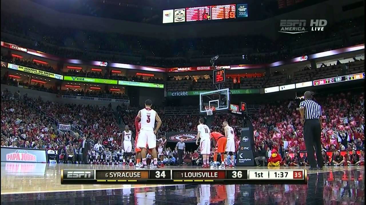 #6 Syracuse vs #1 Louisville 01/19/13 (Full Game)