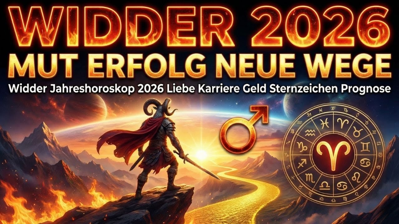 Widder Jahreshoroskop 2026 Liebe Karriere Geld Sternzeichen Prognose