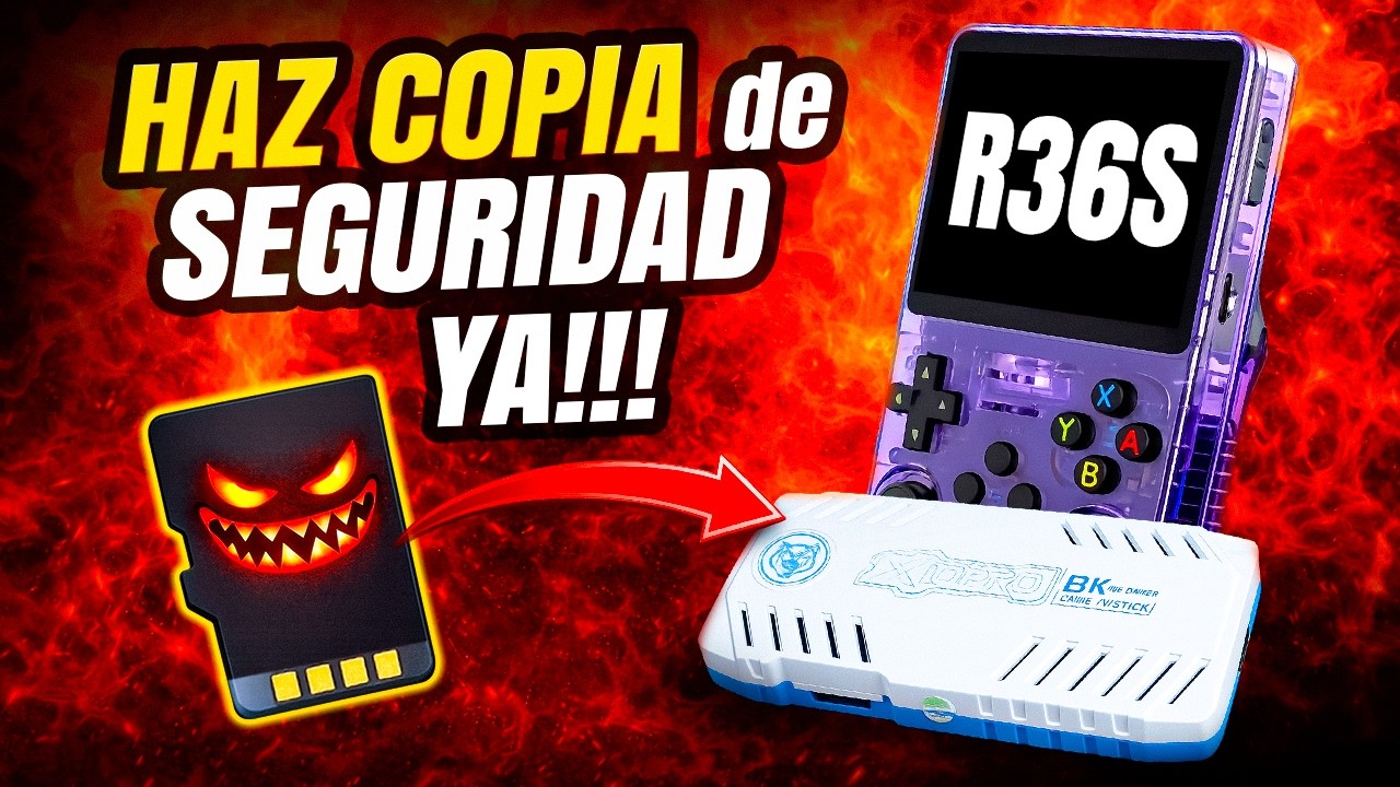 C&oacute;mo CREAR y RESTAURAR una COPIA de seguridad de la MicroSD de consolas r36s anbernic o gamestick