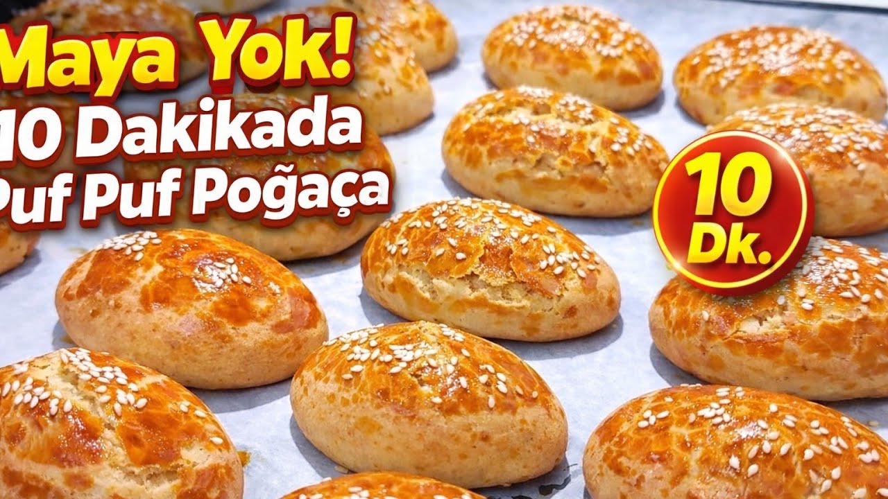 Deneyen Herkes Soruyor! En Kolay Mayasız Poğaça Maya ❗ 10 Dakikada Poğaça Tarifi 