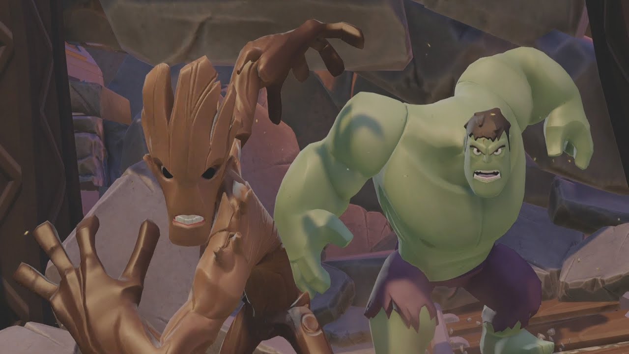Disney Infinity 3.0 Gameplay Part 1 - I AM GROOT - Marvel Battlegrounds Playset
