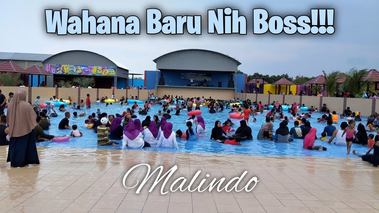 KOLAM RENANG MALINDO DUKUN GRESIK TERBARU NOVEMBER 2023 | WAHANA BARU KOLAM OMBAK