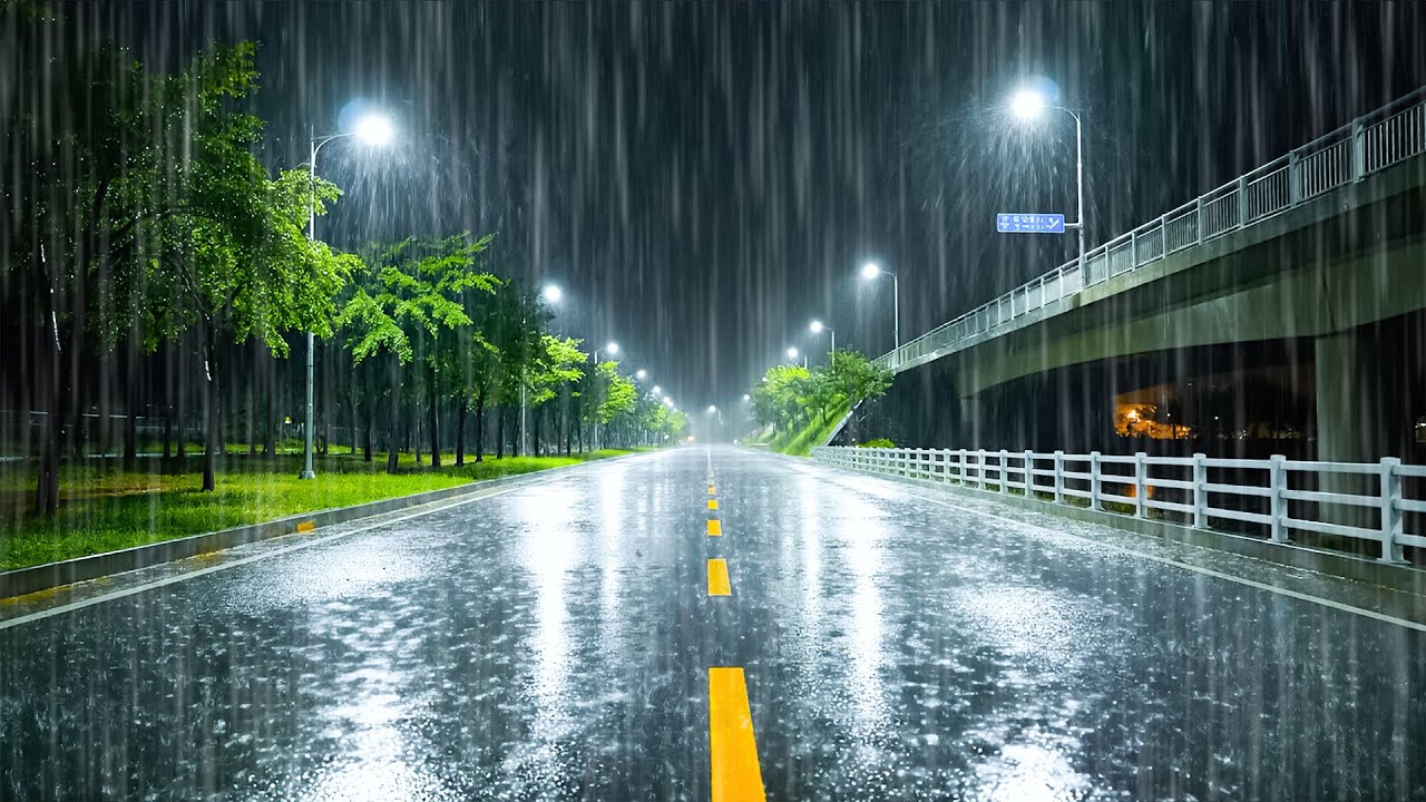 99% Fall Asleep Instantly with Relaxing Rain on a Quiet Street | ASMR Rain Sounds for Deep Rest