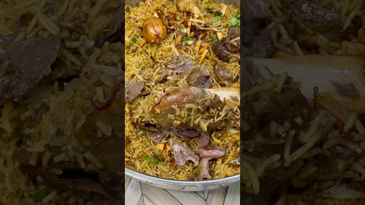 Extremely tender lamb/mutton mandi #mandi #shorts