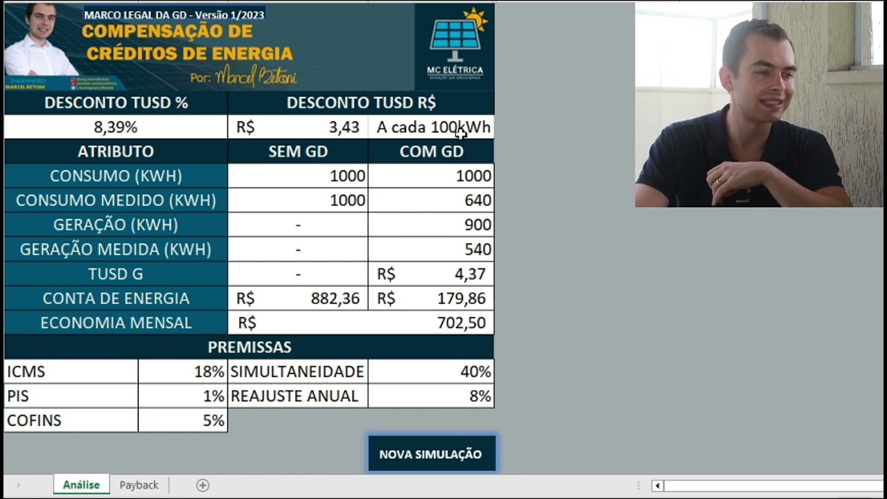 Simulador financeiro SOLAR 2023