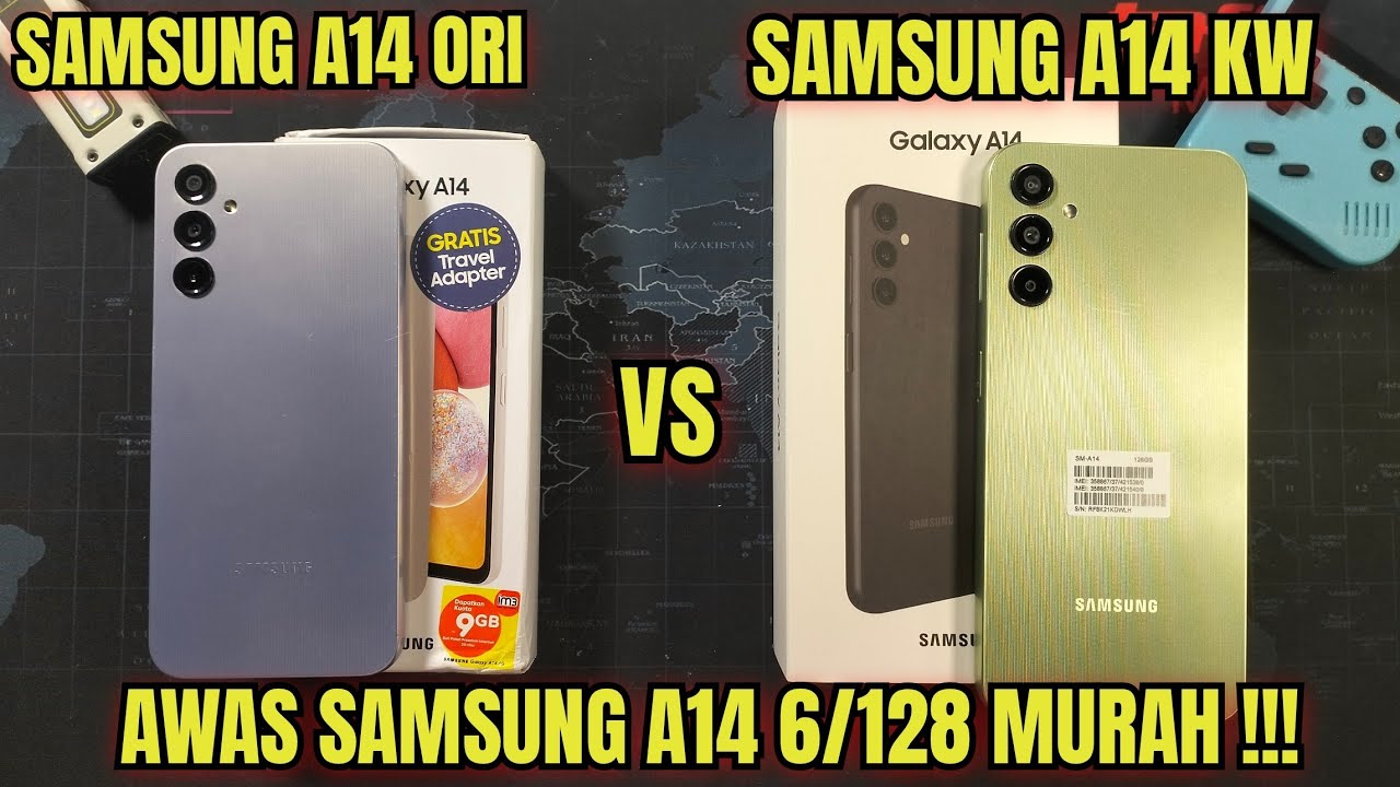 SAMSUNG A14 ORI VS SAMSUNG A14 KW . AWAS SEKARANG BANYAK SAMSUNG A14 6/128 KW HARGA MURAH