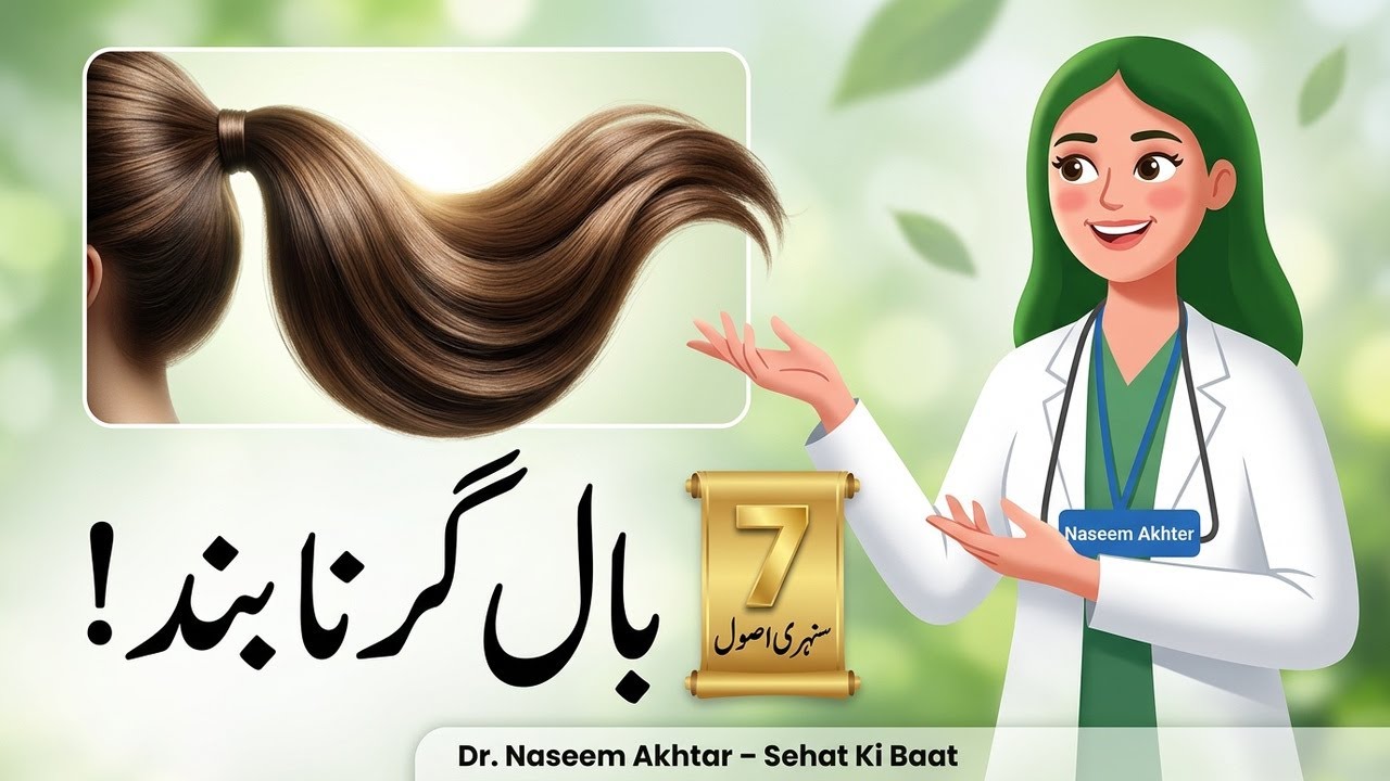Sehatmand Balon Ke 7 Sunehri Usool  Baal Girna Band Karein! | Dr. Naseem Akhtar