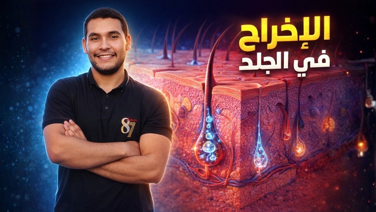 أقوى شرح للإخراج في الجلد 💪 أحياء الصف الثاني الثانوي الأزهري