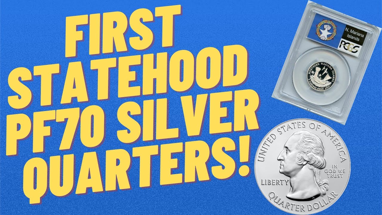 My First Ever STATEHOOD U.S. Mint pf70 Proof 90% Silver Quarters! PCGS and NGC! Live Unboxing!