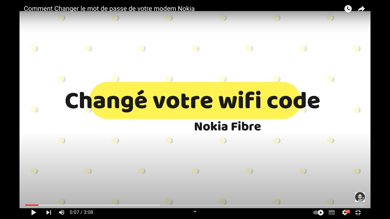 Comment Changer le mot de passe  de votre modem Nokia