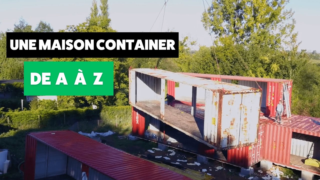 Maison Container à étage : le processus de construction Étape par Étape !