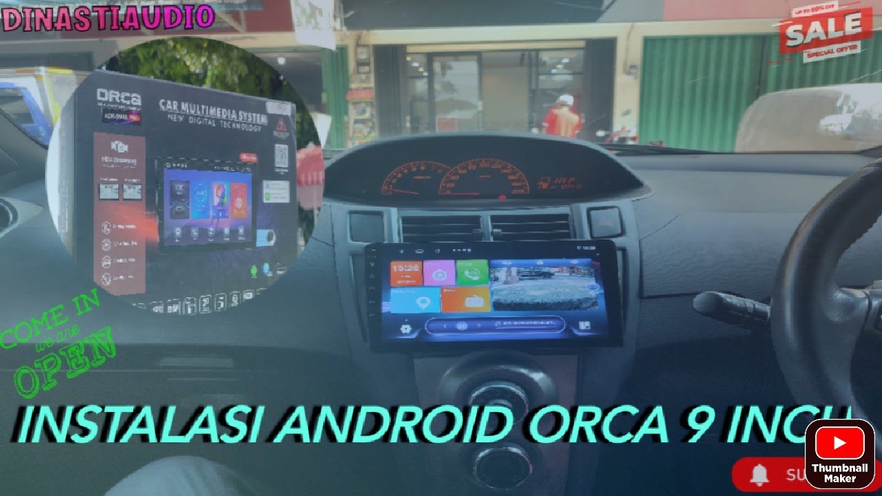 ANDROID ORCA PRO+ ADR 9988 RAM 4GB - ROM 64GB CARPLAY CAMERA DVR ~ TOYOTA YARIS ODL
