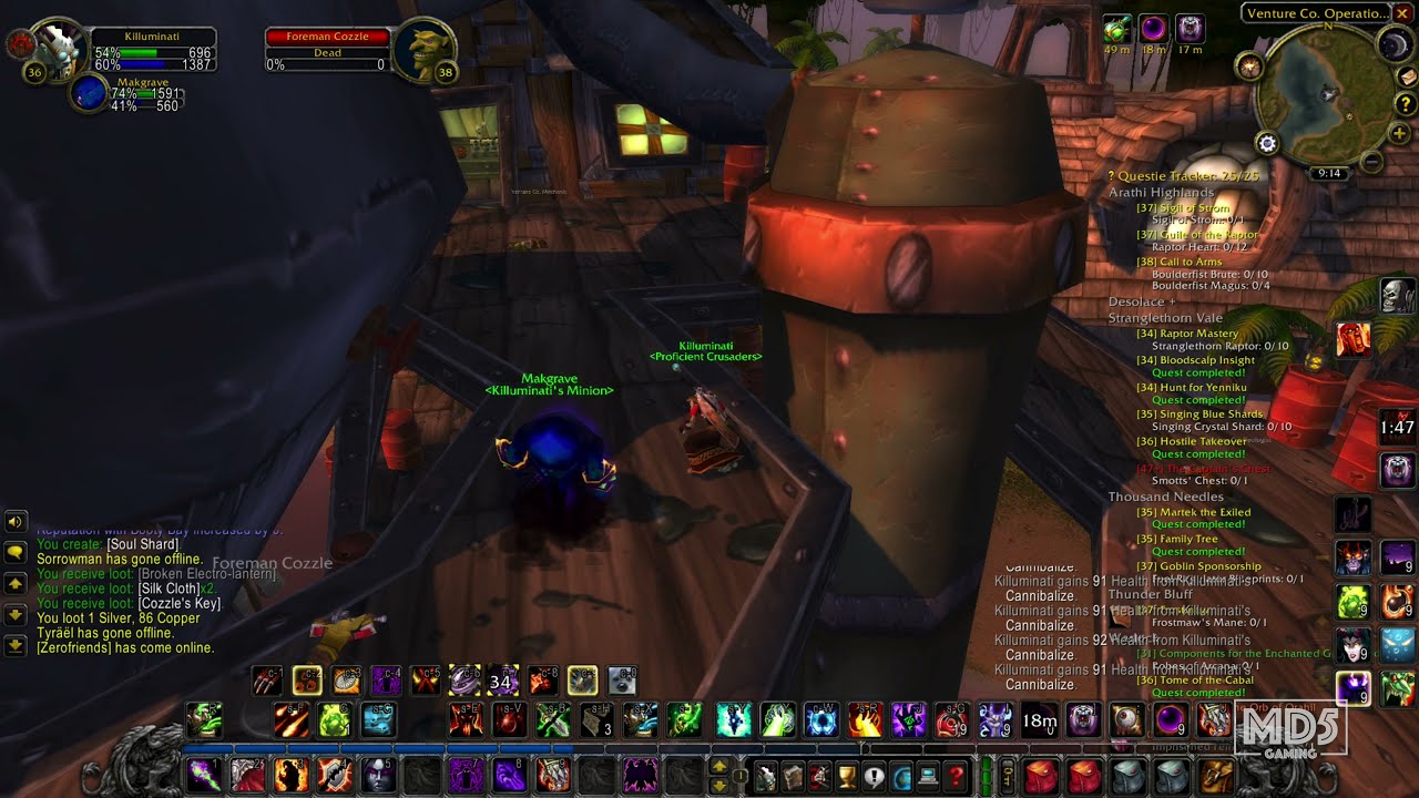 1 Hour of TBC Classic Warlock Leveling Gameplay WoW | World of Warcraft The Burning Crusade