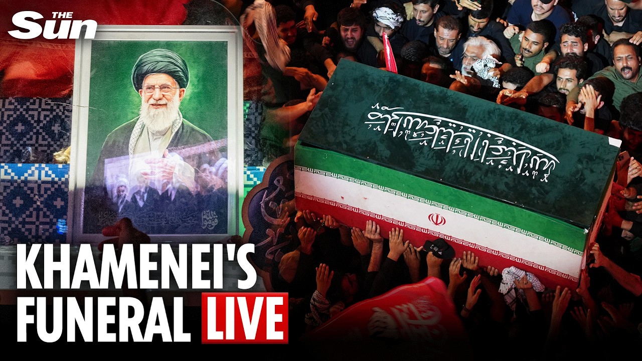 LIVE: Funeral procession for Iran's Khamenei in his hometown of Mashhad