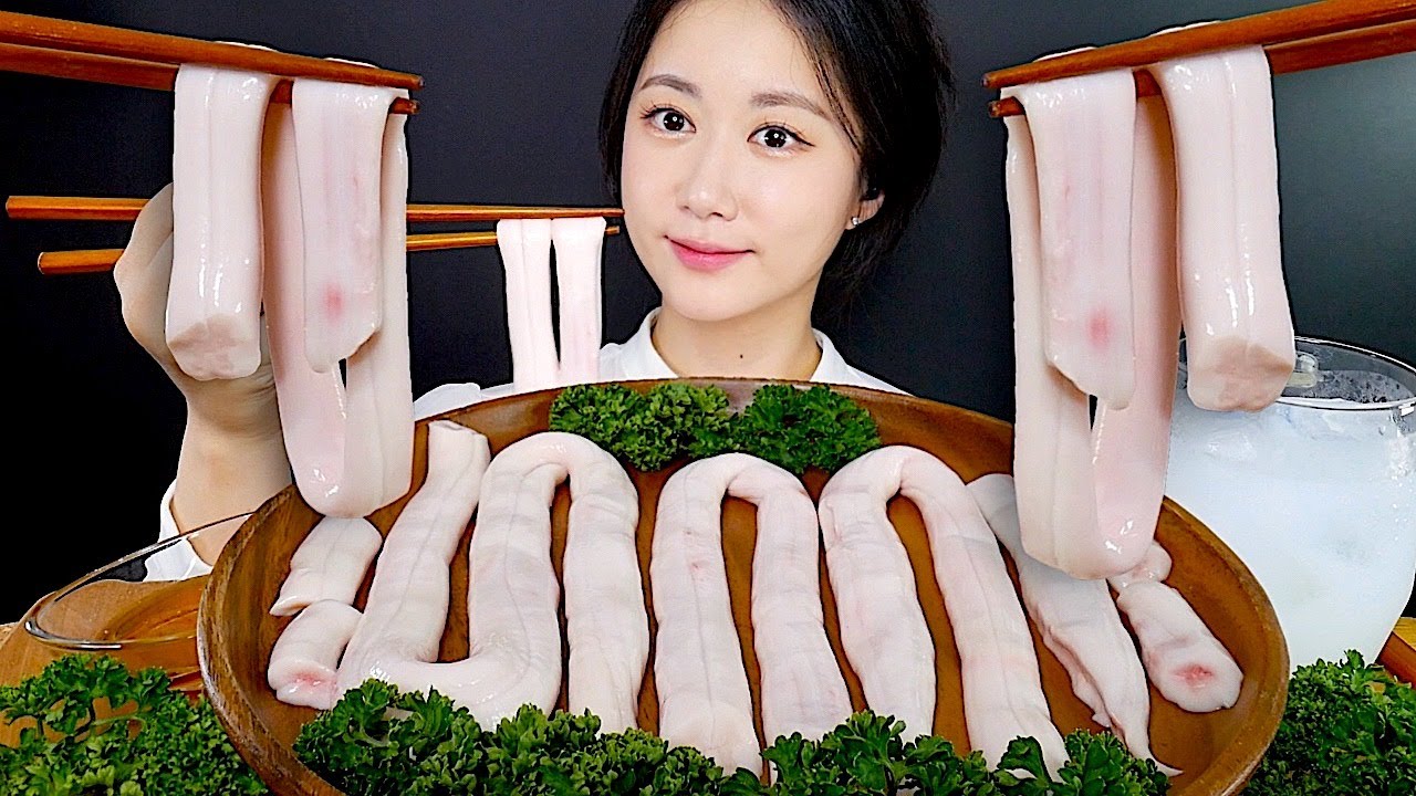Свежий Сырой Говяжий Позвоночник🤍 Raw Beef Spine | eating show | mukbang asmr