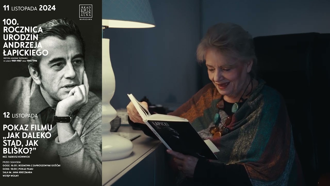 100. rocznica urodzin Andrzeja Łapickiego. Anna Seniuk