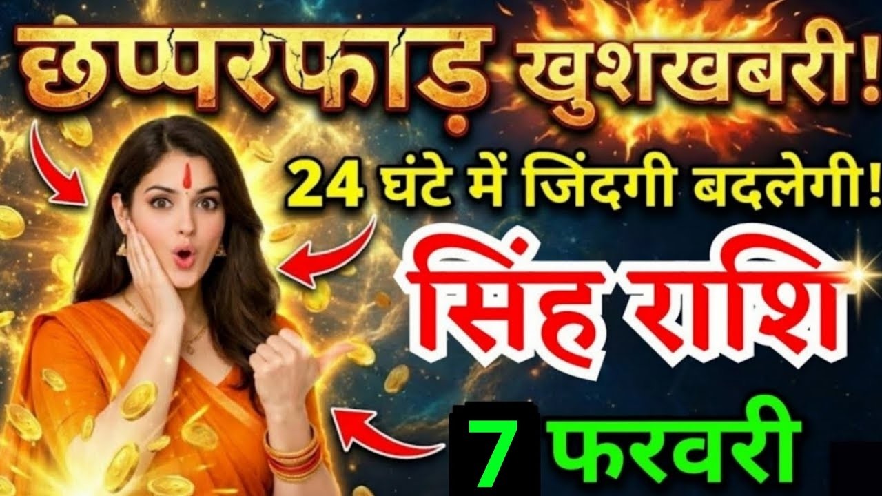 7 फरवरी, सिंह राशि वालों छप्परफाड़ के खुशखबरी, Singh Rashi, बदलेगी जिंदगी
