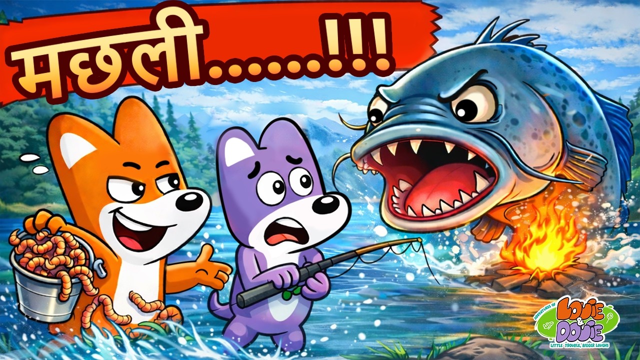 लुई और डुई की फिशिंग बनी रोलर कोस्टर! 🎣😱: Louie & Douie! |Best Hindi Cartoon for 2026 #hindicartoon
