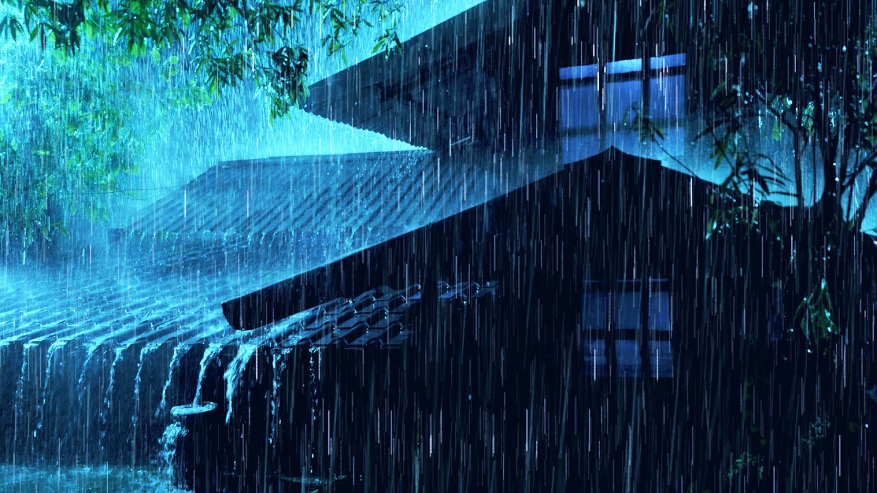 Sonido de Lluvia Sobre el Tejado para Dormir en 3 Minutos,Ruido de Lluvia para un Sueño Profundo ★41