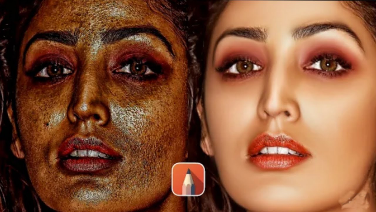 Autodesk face smooth editing || Face smooth photo editing || sketchbook photo editing