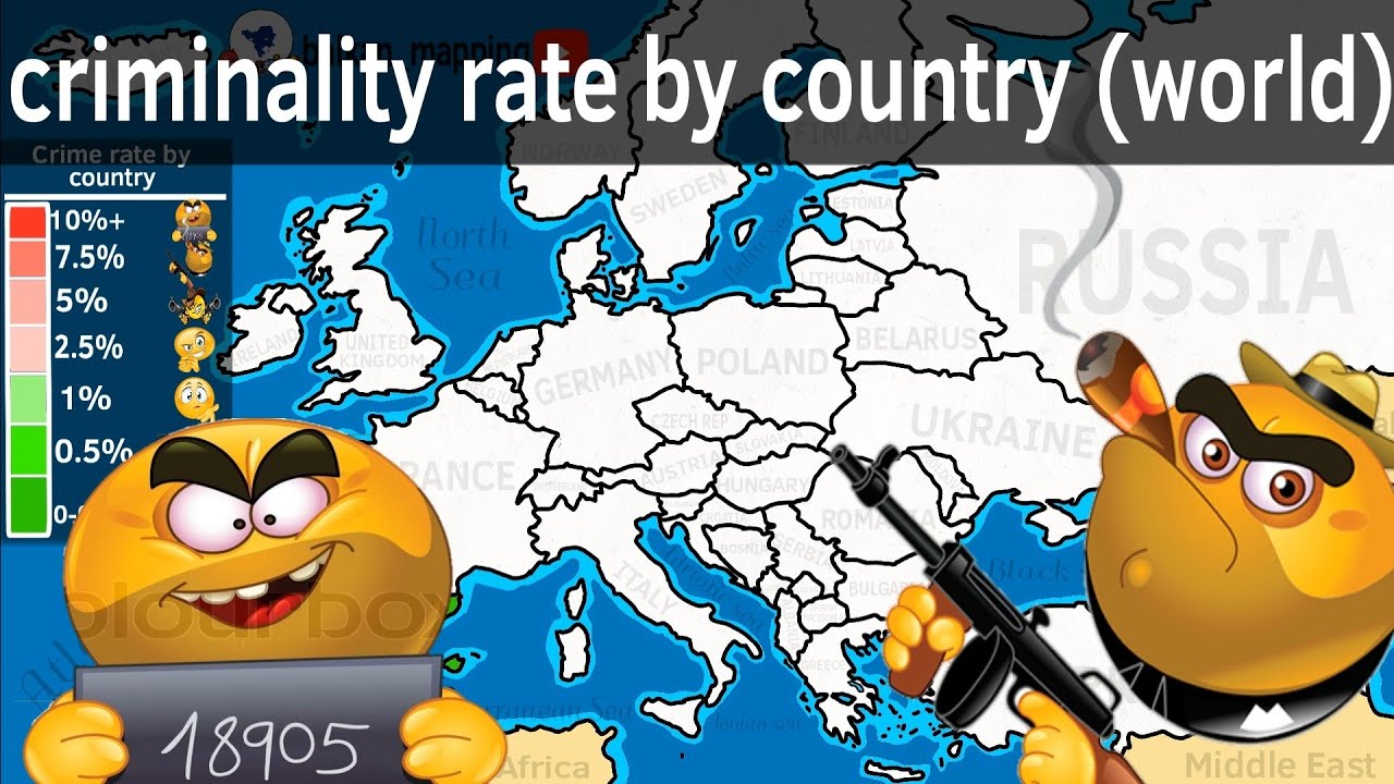criminality rate in every country of the world