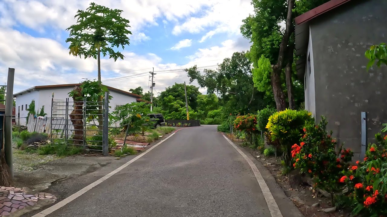 4K Walk Through Village and Farmland in Hualian Countryside, Taiwan