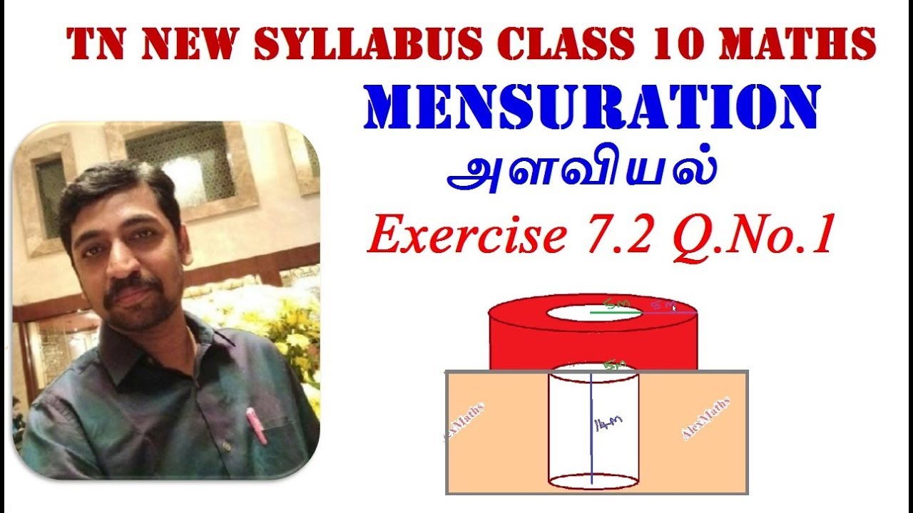 TN 10th Std Maths Tamilnadu New Syllabus Chapter 7 Mensuration Exercise 7.2 Q.No.1