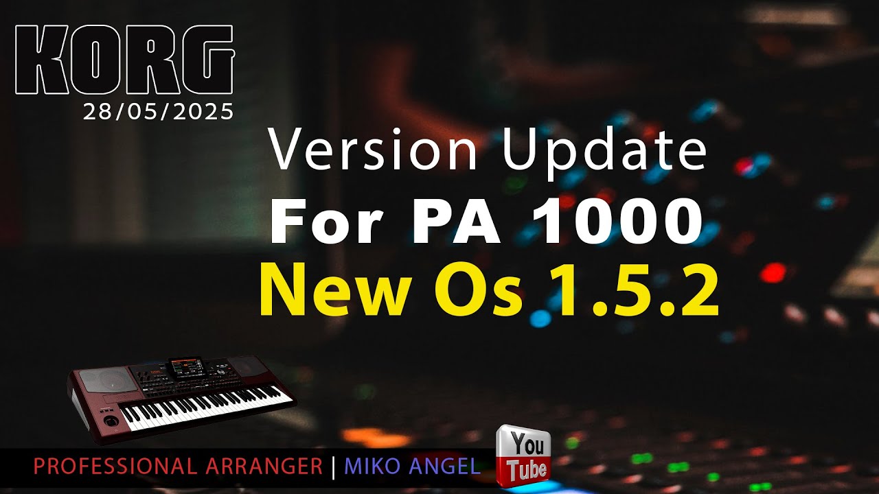 KORG PA1000 V1.5.2 Update Version