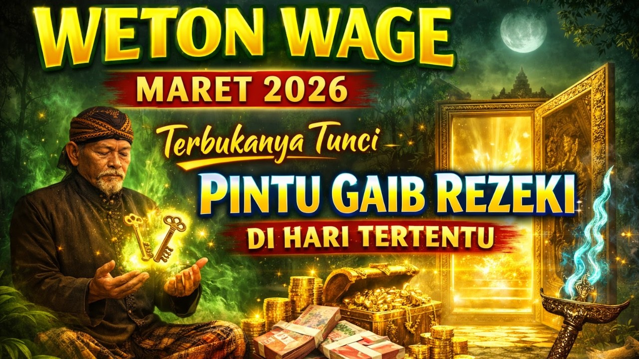 WETON WAGE: MARET 2026 TERBUKANYA PINTU GAIB REZEKI DI HARI TERTENTU.