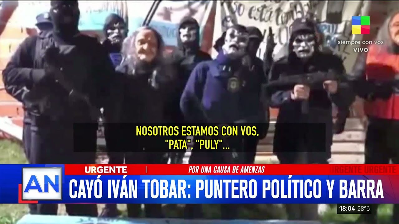 🔴 CAYÓ IVÁN TOBAR: PUNTERO POLÍTICO Y BARRABRAVA
